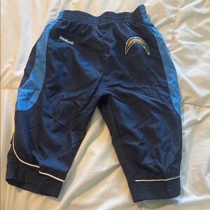 Reebok Navy and Light Blue Chargers Kids Joggers